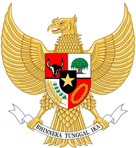 The national emblem of Indonesia, the Garuda Pancasila.